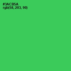 #3ACB5A - Malachite Color Image