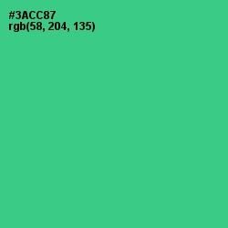 #3ACC87 - Shamrock Color Image