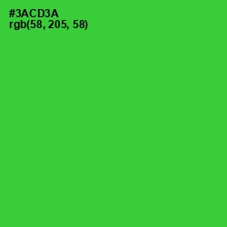 #3ACD3A - Harlequin Color Image