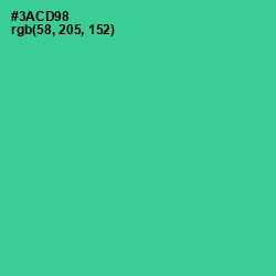 #3ACD98 - Shamrock Color Image