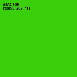 #3ACF0B - Harlequin Color Image