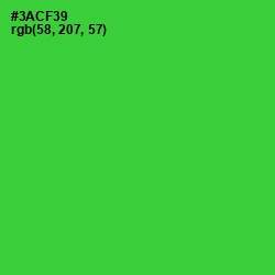 #3ACF39 - Harlequin Color Image