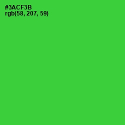 #3ACF3B - Harlequin Color Image