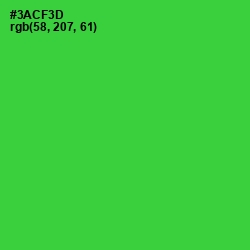 #3ACF3D - Harlequin Color Image