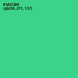 #3AD389 - Shamrock Color Image