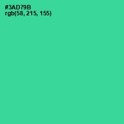 #3AD79B - Shamrock Color Image