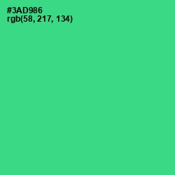 #3AD986 - Shamrock Color Image