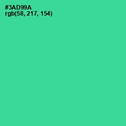 #3AD99A - Shamrock Color Image