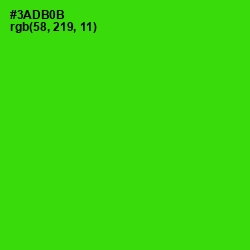 #3ADB0B - Harlequin Color Image