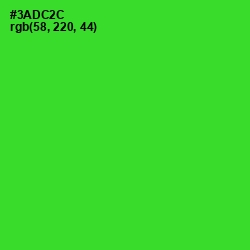 #3ADC2C - Harlequin Color Image