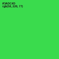 #3ADC4D - Malachite Color Image