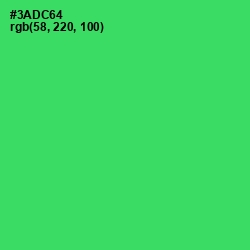 #3ADC64 - Malachite Color Image