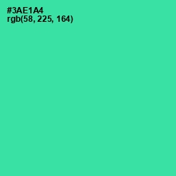 #3AE1A4 - Shamrock Color Image