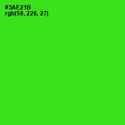 #3AE21B - Harlequin Color Image