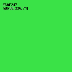 #3AE247 - Malachite Color Image