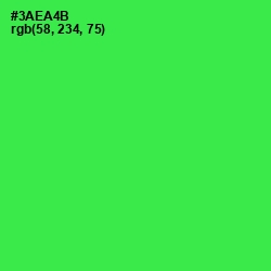 #3AEA4B - Malachite Color Image