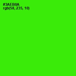 #3AEB0A - Harlequin Color Image
