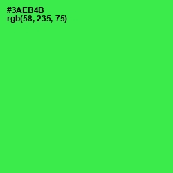 #3AEB4B - Malachite Color Image