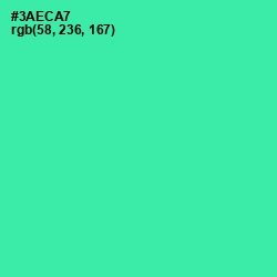 #3AECA7 - Shamrock Color Image