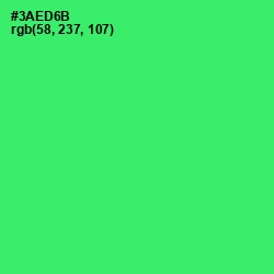 #3AED6B - Malachite Color Image