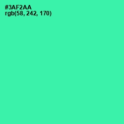 #3AF2AA - Shamrock Color Image