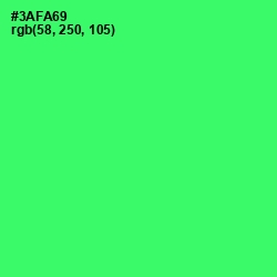 #3AFA69 - Malachite Color Image