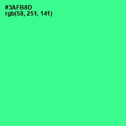 #3AFB8D - Shamrock Color Image