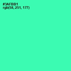 #3AFBB1 - Shamrock Color Image