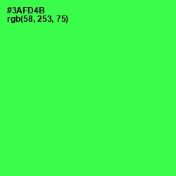 #3AFD4B - Malachite Color Image