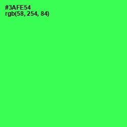 #3AFE54 - Malachite Color Image