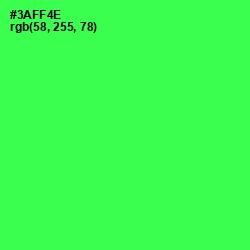 #3AFF4E - Malachite Color Image