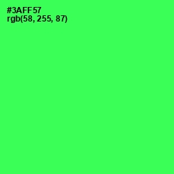 #3AFF57 - Malachite Color Image