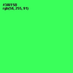 #3AFF5B - Malachite Color Image