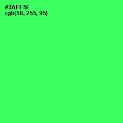 #3AFF5F - Malachite Color Image