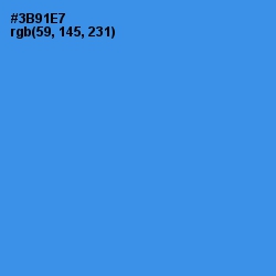 #3B91E7 - Curious Blue Color Image