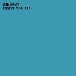 #3B9AB1 - Boston Blue Color Image