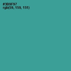 #3B9F97 - Lochinvar Color Image