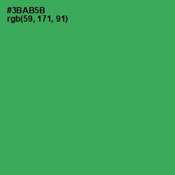#3BAB5B - Sea Green Color Image