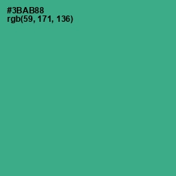 #3BAB88 - Jungle Green Color Image