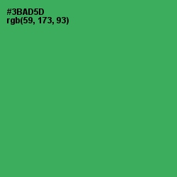 #3BAD5D - Sea Green Color Image