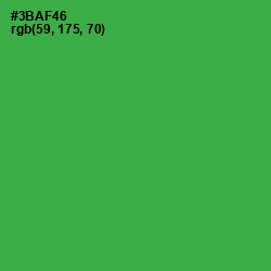 #3BAF46 - Sea Green Color Image