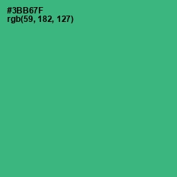 #3BB67F - Sea Green Color Image