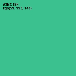 #3BC18F - Shamrock Color Image