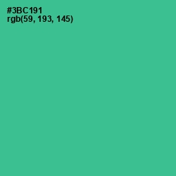 #3BC191 - Shamrock Color Image