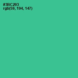 #3BC293 - Shamrock Color Image