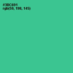 #3BC691 - Shamrock Color Image