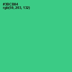 #3BCB84 - Shamrock Color Image