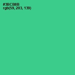 #3BCB8B - Shamrock Color Image