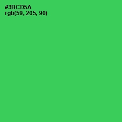 #3BCD5A - Malachite Color Image