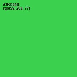 #3BD04D - Malachite Color Image